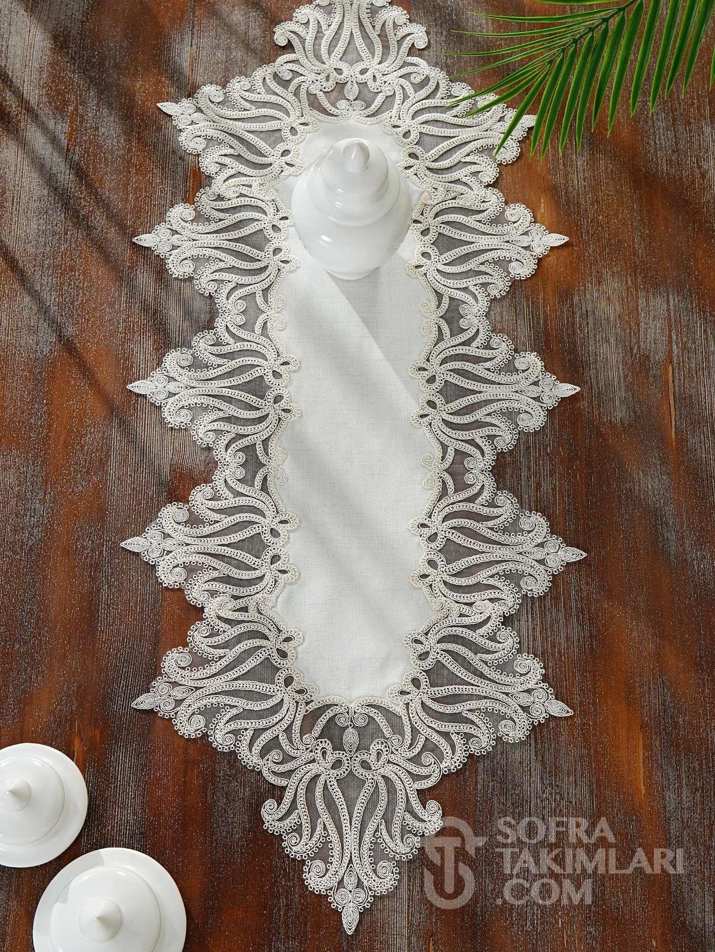 Luna Model 5 Parça Salon Örtü Takımı