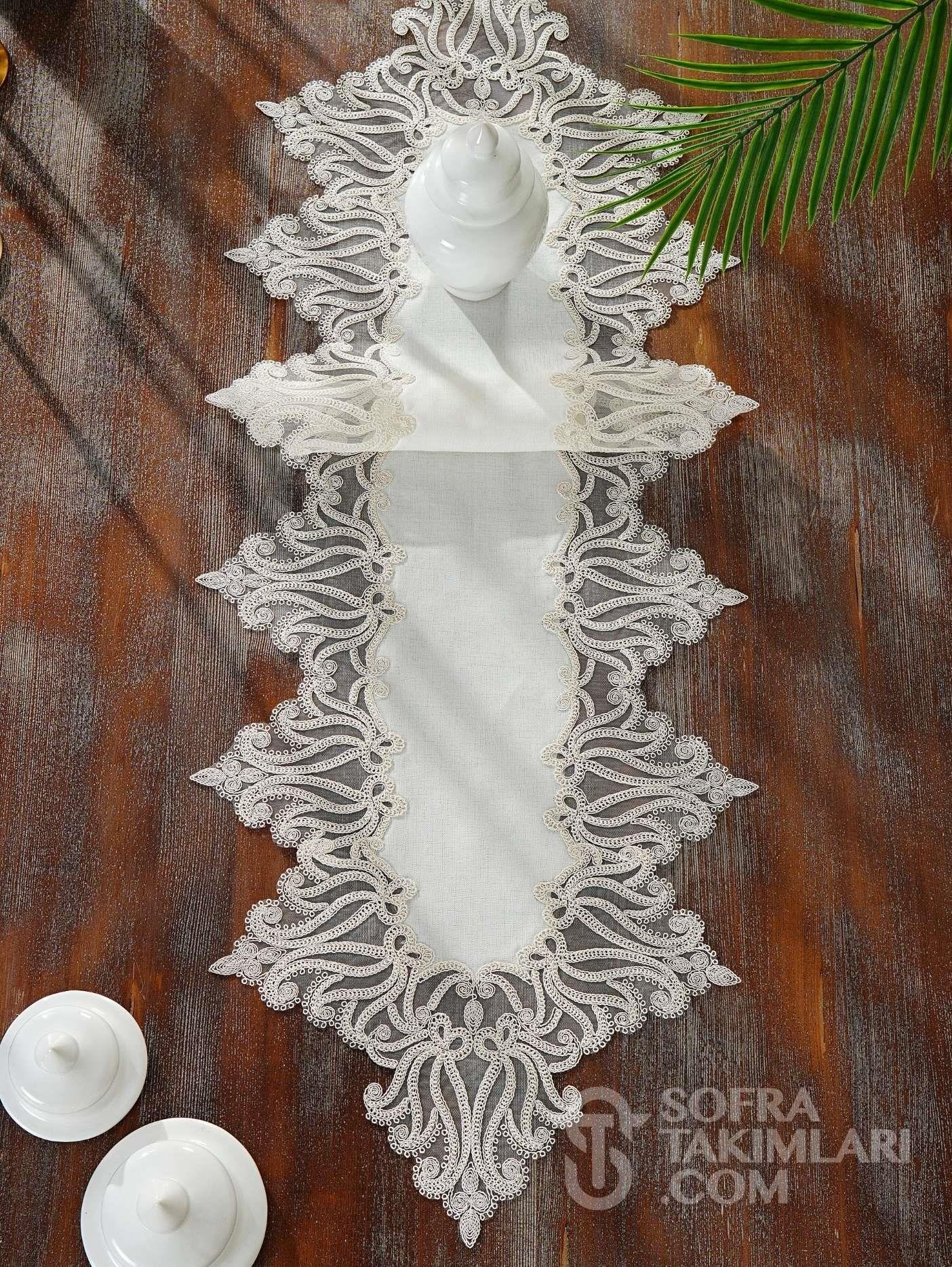 Luna Model 5 Parça Salon Örtü Takımı