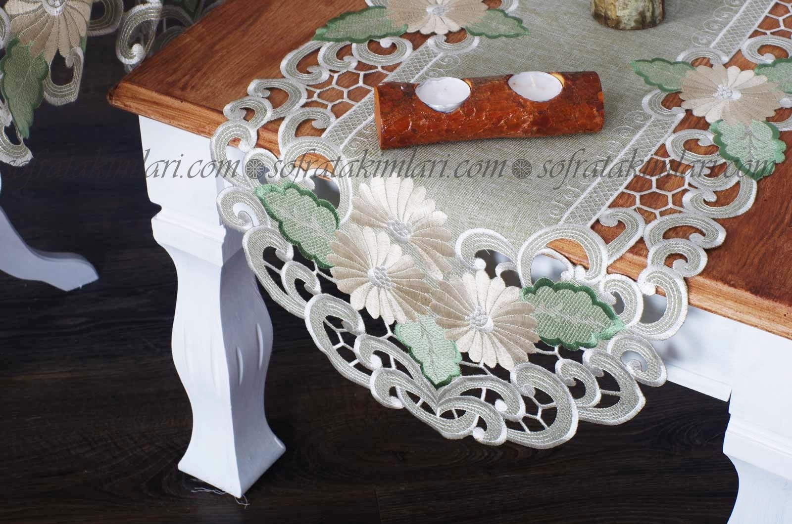Salon Takımı 16 Parça - Kesme Dantel Model 4