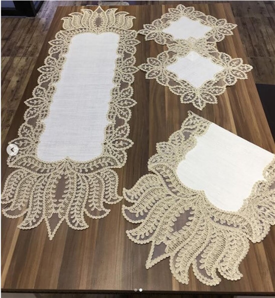 Salon Takımı 5 Parça Paradise - Kırık Beyaz