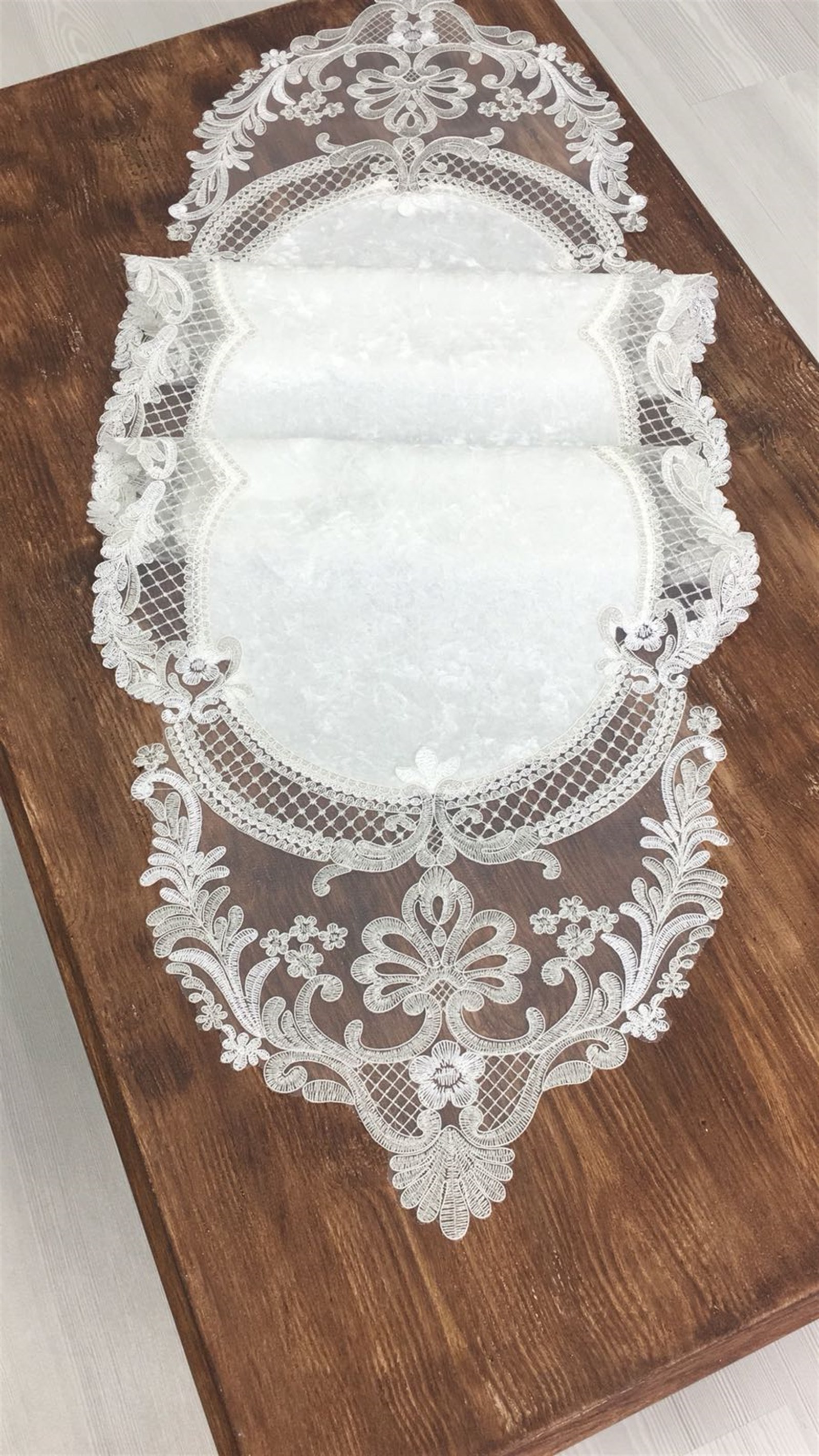 Salon Takımı Ay Model Kadife 5 Parça - Kırık Beyaz