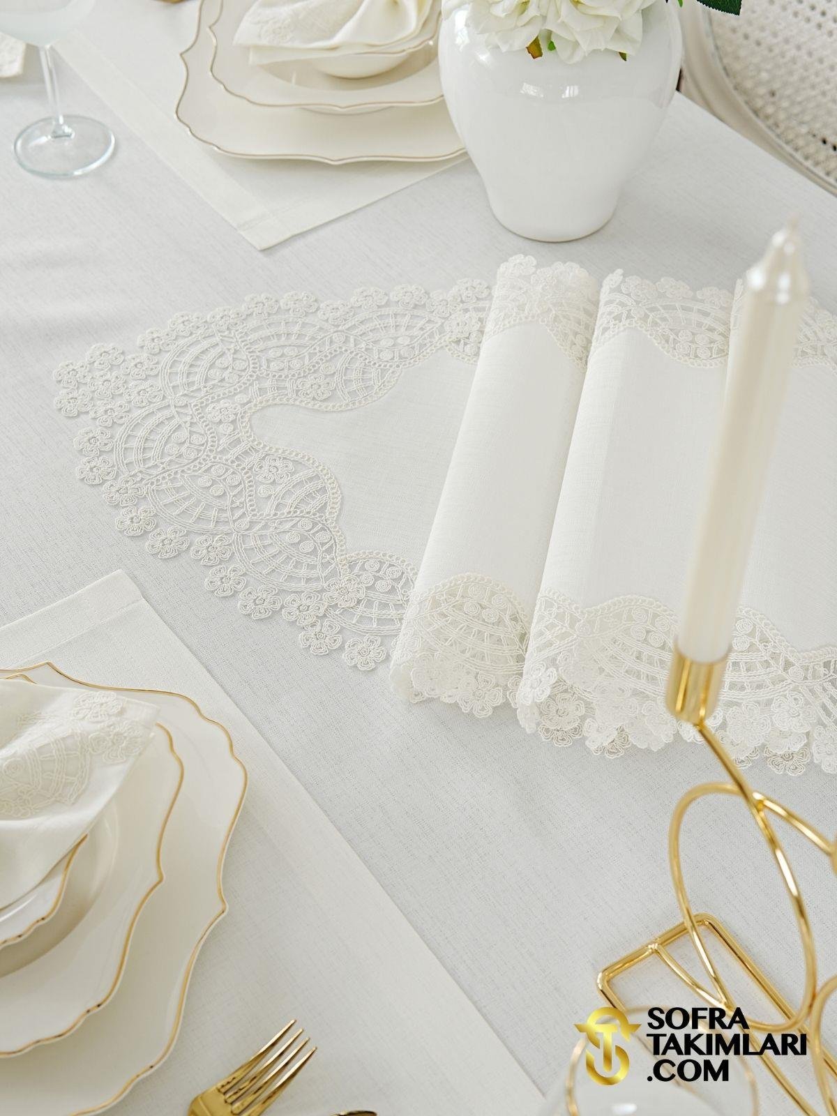 Sevda Model Lüx Sofra Takımı 38 Parça Amerikan Servisli Set 8M