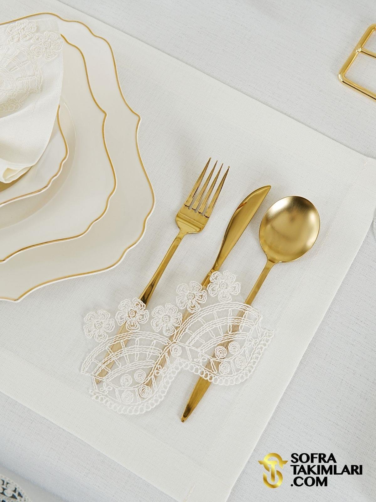 Sevda Model Lüx Sofra Takımı 38 Parça Amerikan Servisli Set 8M