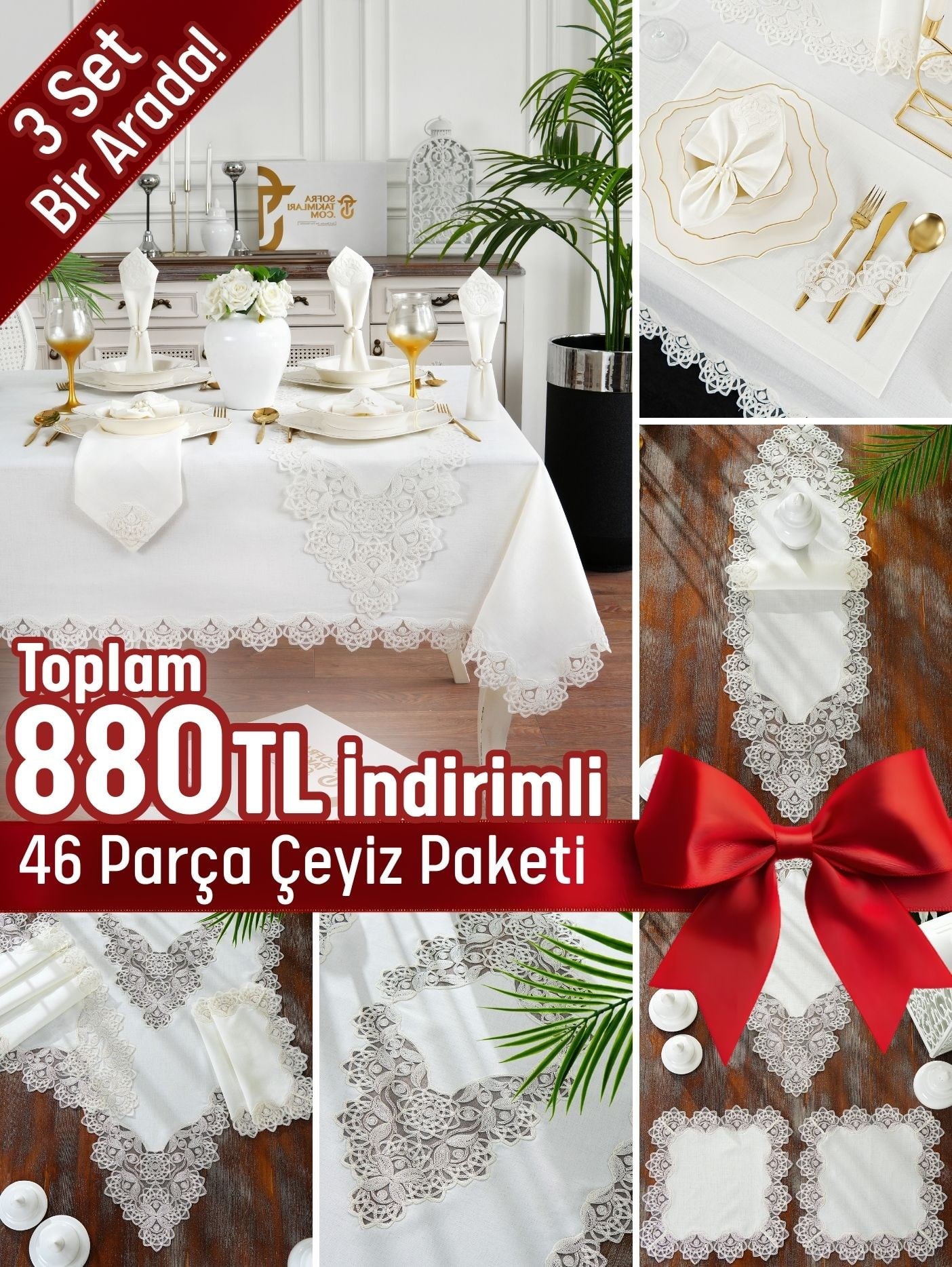 Yazgülü Model Lüx Avantajlı Çeyiz Seti
