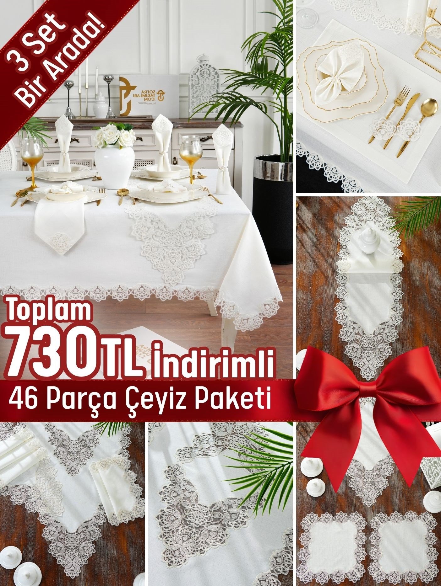Yazgülü Model Lüx Avantajlı Çeyiz Seti