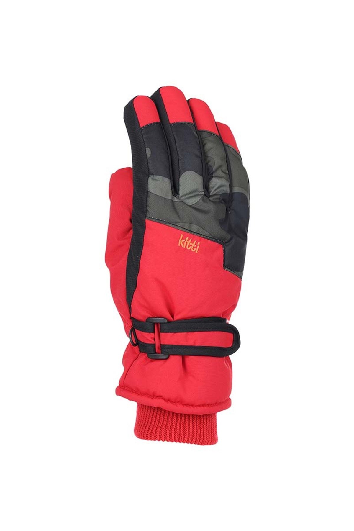  Erkek Çocuk Kırmızı Kar Eldiveni 9-15 Yaş - KR422-1