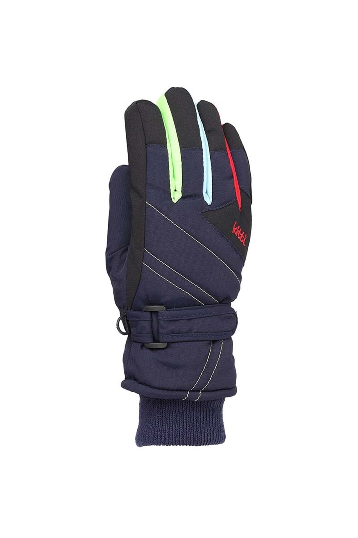  Erkek Çocuk Lacivert Renkli Kar Eldiveni 4-8 Yaş - KR421-3
