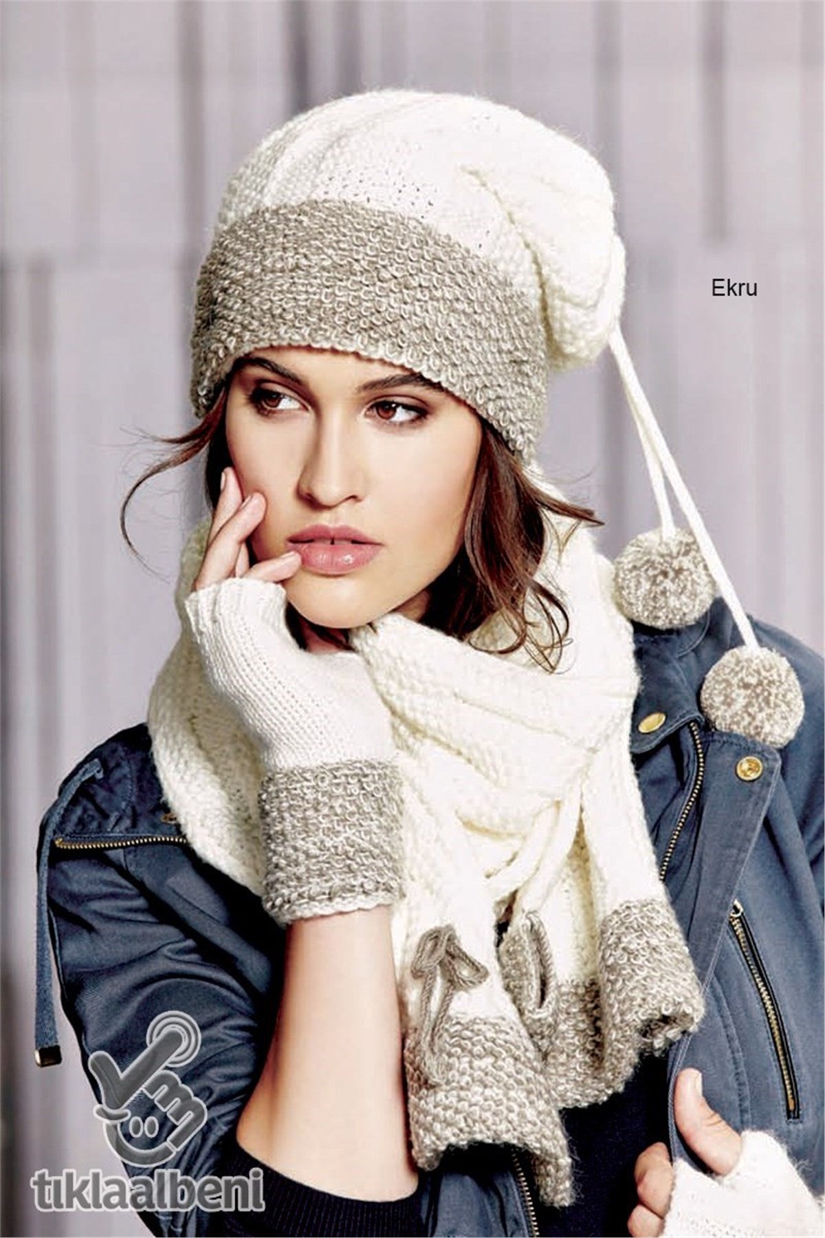 Bayan Atkı Bere Eldiven, İstanbul 606