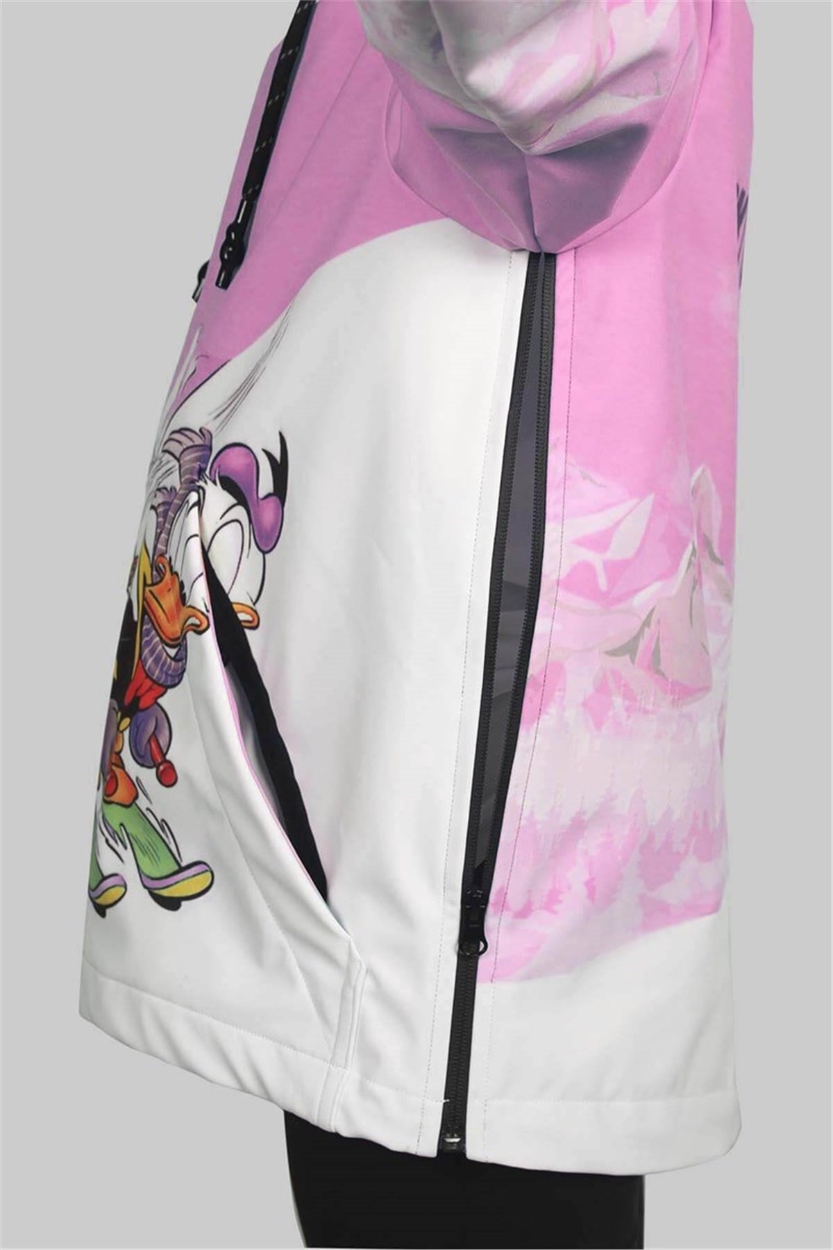 1. Kalite Su Geçirmez Pembe Unisex Kız Çocuk Snowboard ve Kayak Montu