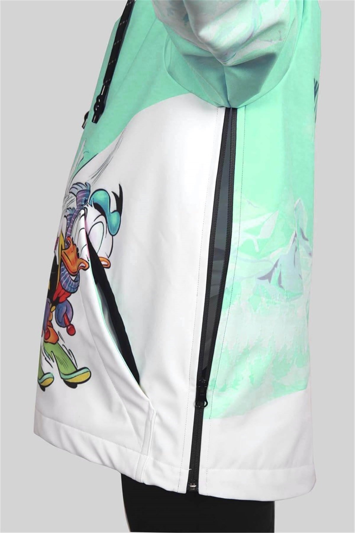 1. Kalite Su Geçirmez Yeşil Unisex Kız Çocuk Snowboard ve Kayak Montu