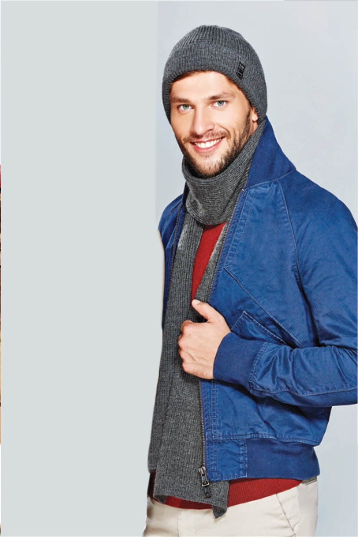 Erkek Atkı Bere Takımı - Marten 13554