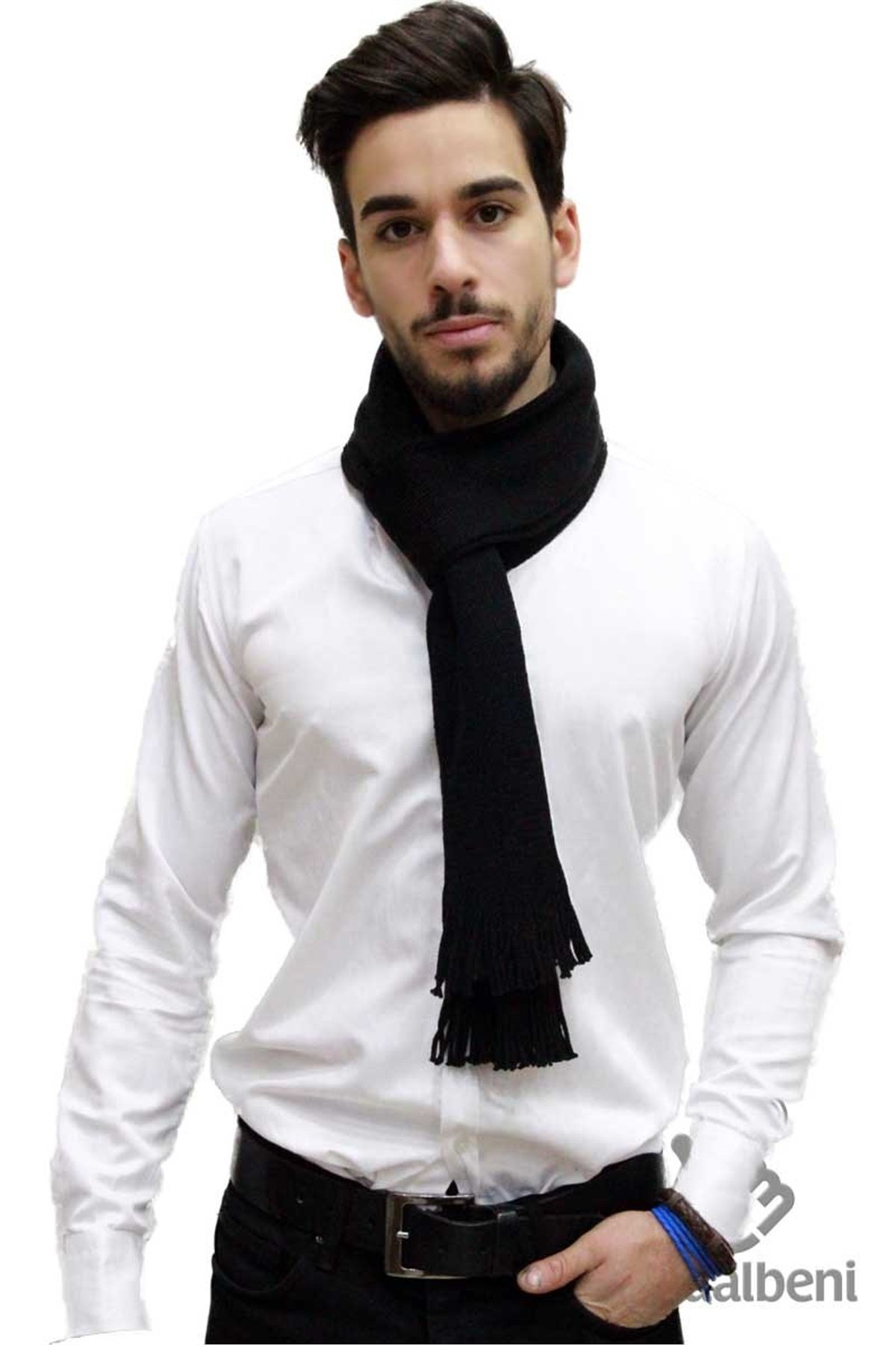 Erkek Atkı Deep 14021 - Siyah