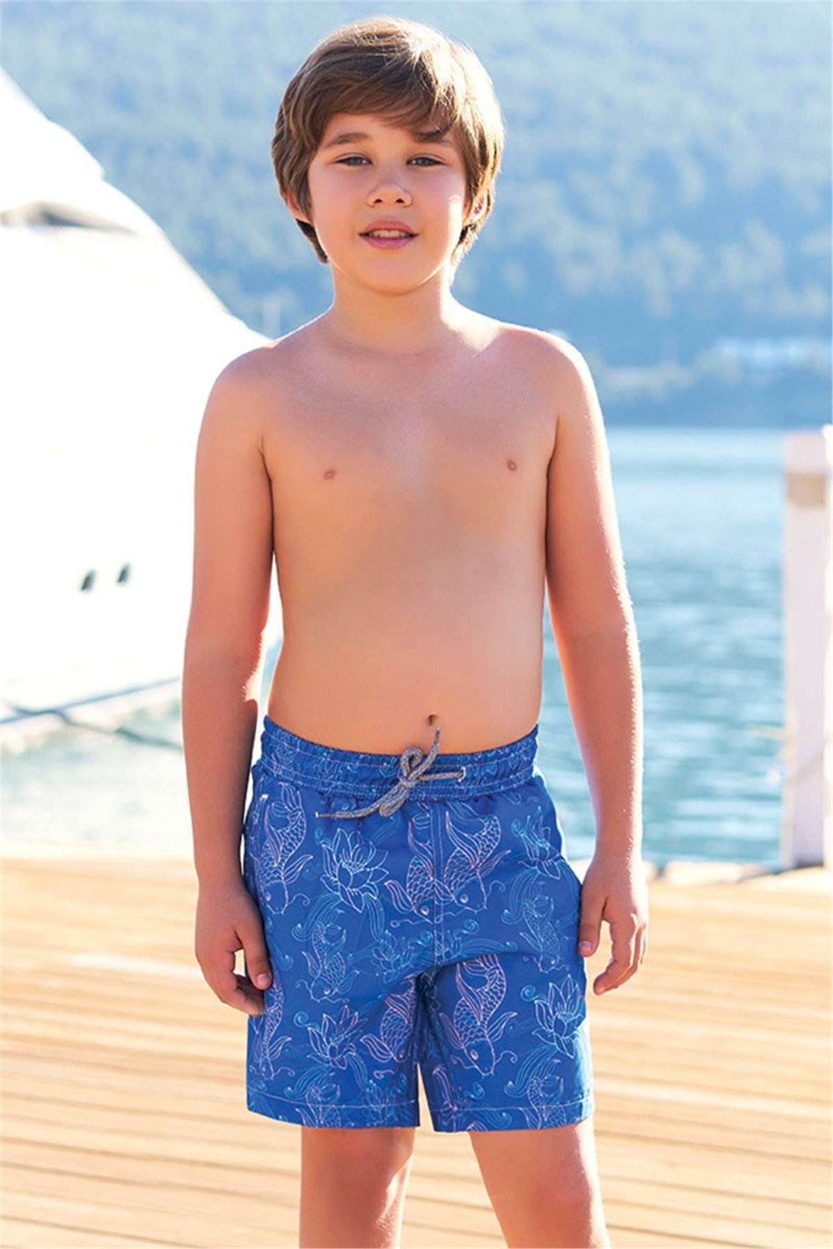 3-12 Yaş Warden Erkek Çocuk Havuz Şortu G1027