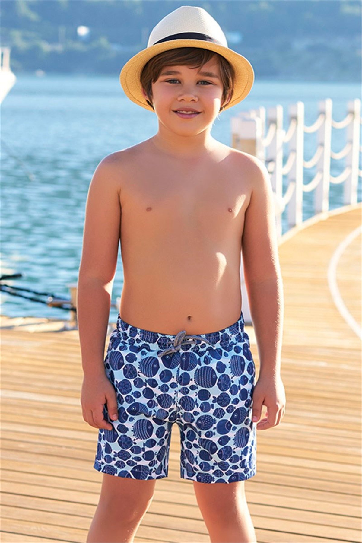 4-12 Yaş Arası Erkek Çocuk Deniz Şortu G1016
