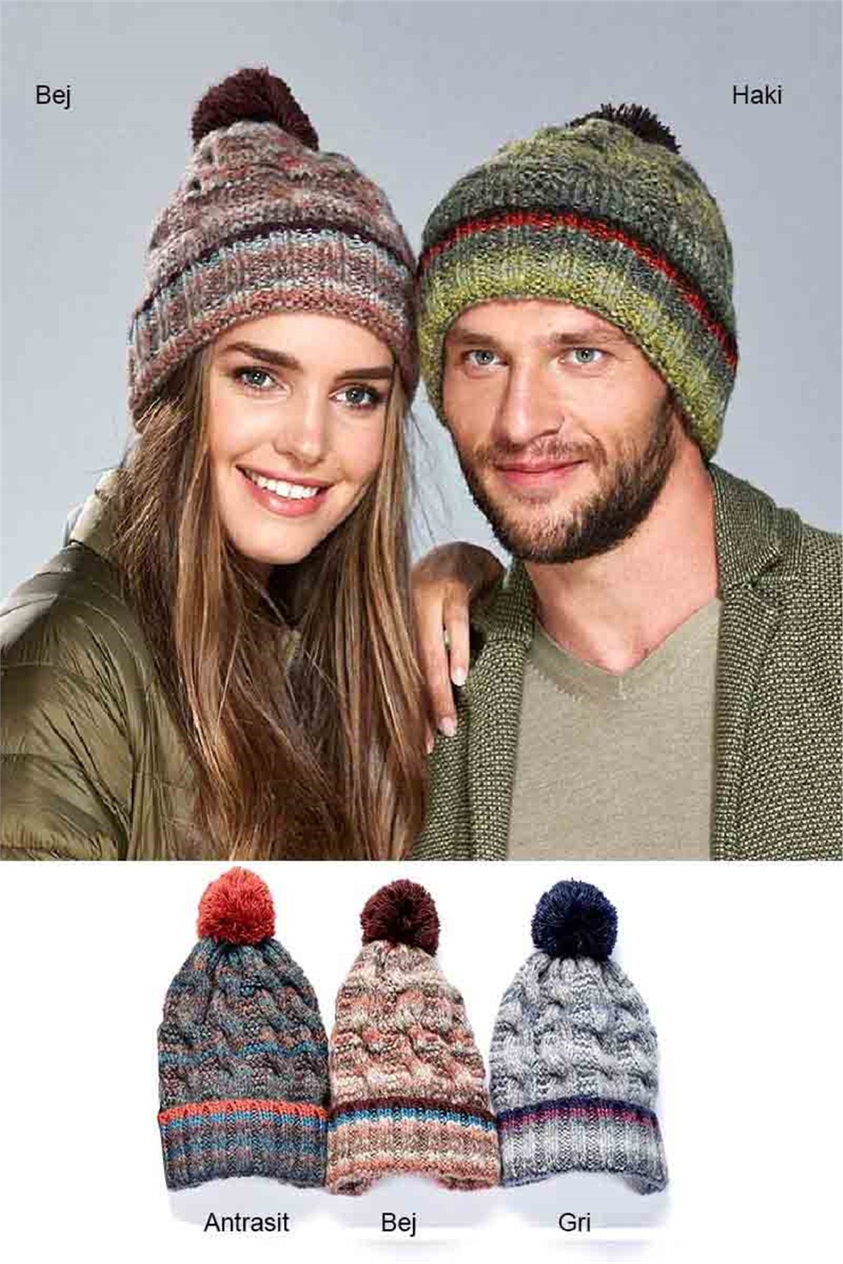 Yün Bere - Unisex Kalin Yün Bere - Fonem 12383