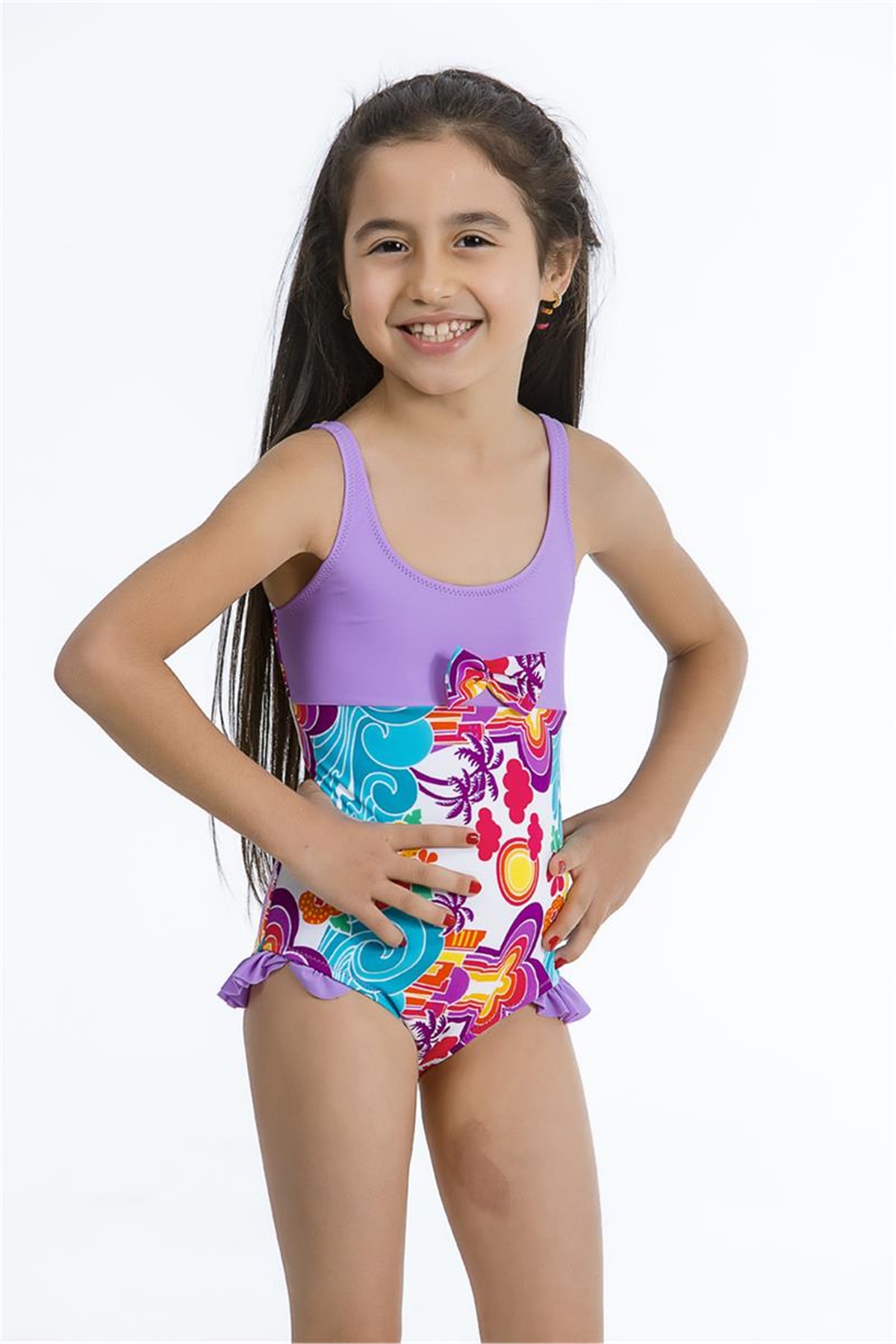 Kız Çocuk Yüzücü Mayo 306811-216