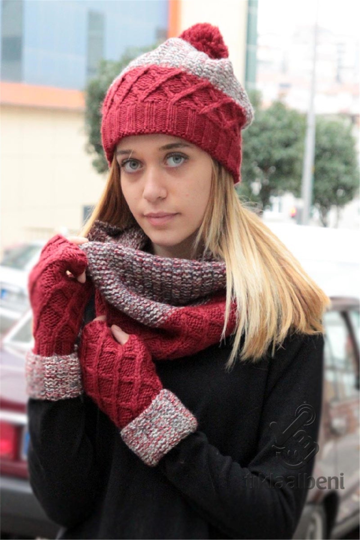 Fonem Klara Boyunluk Bere Eldiven Takım Klara 13067-4