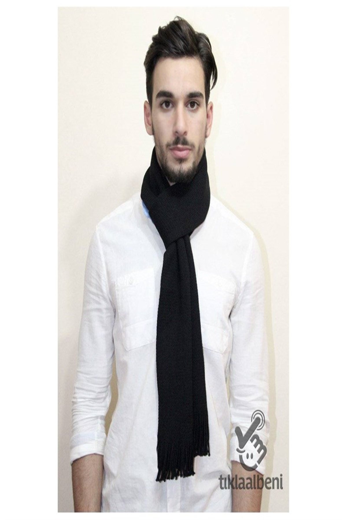 Erkek Atkı Deep 14021 - Siyah