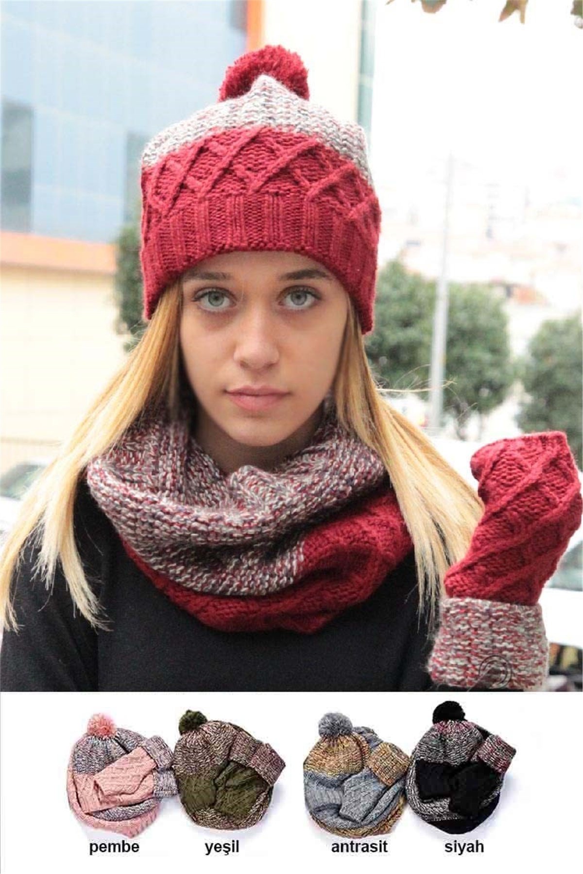 Fonem Klara Boyunluk Bere Eldiven Takım Klara 13067-4