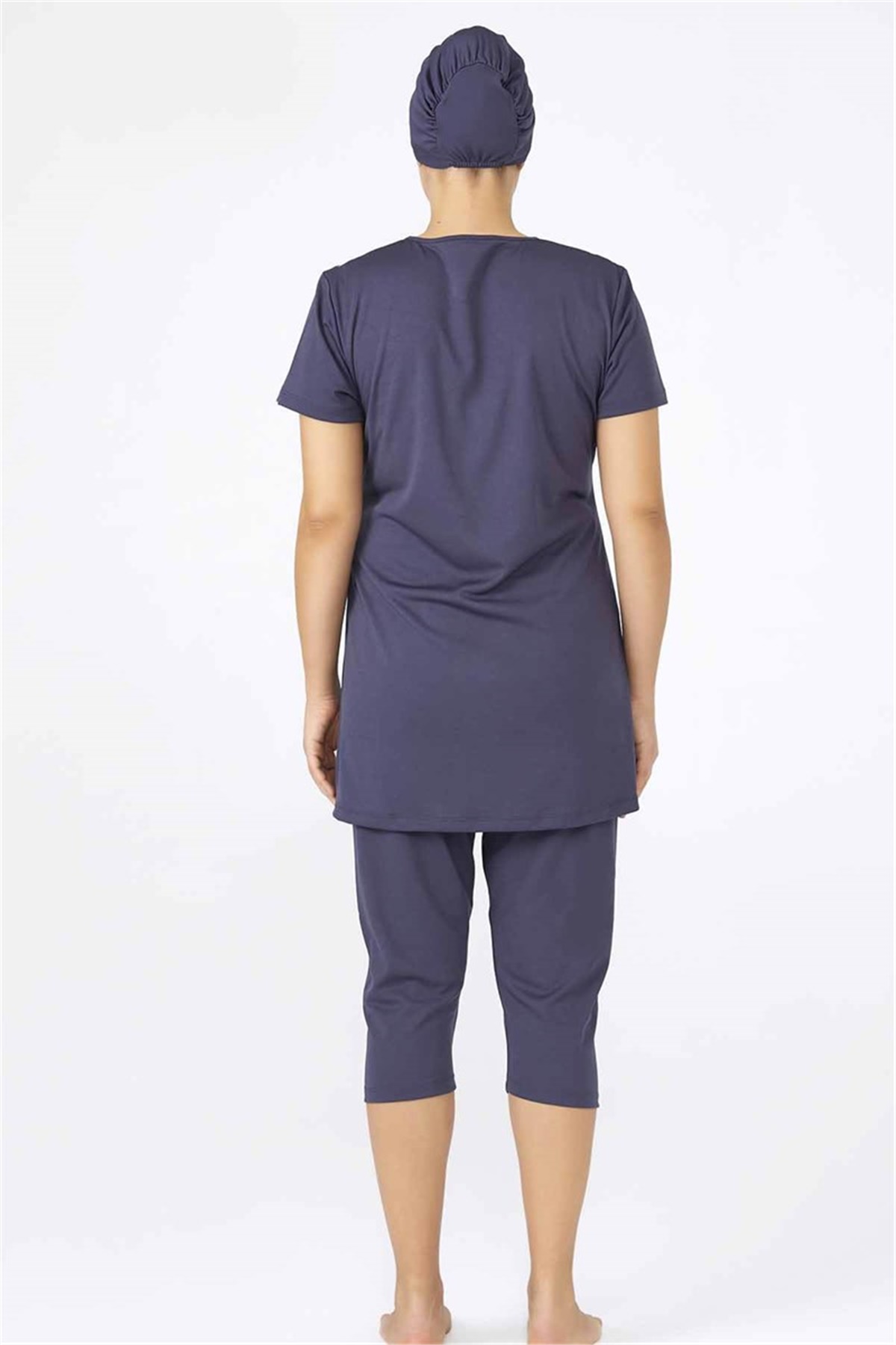 Battal Beden Yarı Kapalı Mayo T0835