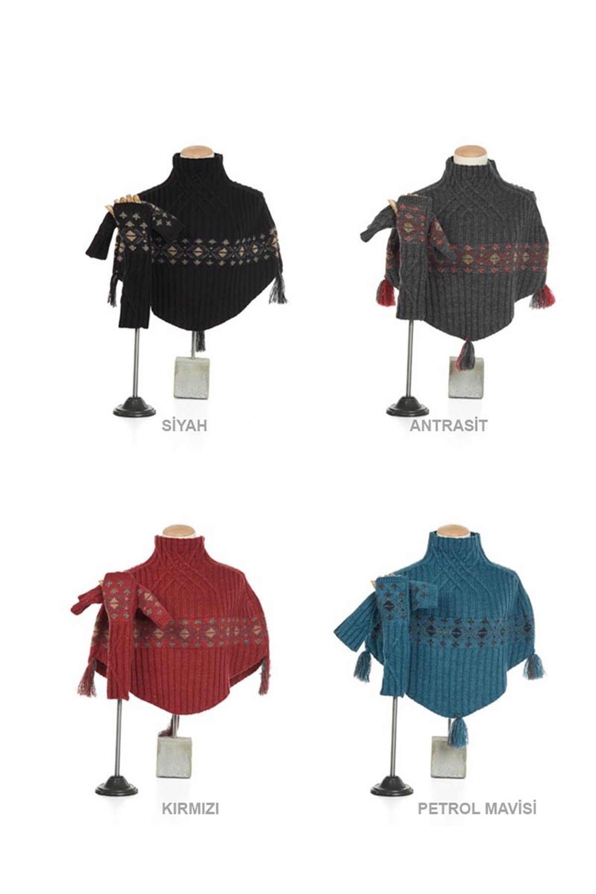 Bayan Boyunluk Eldiven 2'li Takm - Fonem 16009