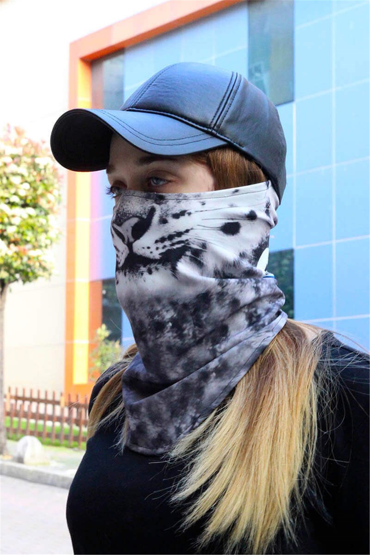 Bayan Kaplan Yıkanabilir Yüz Mskesi Snowsea 2069