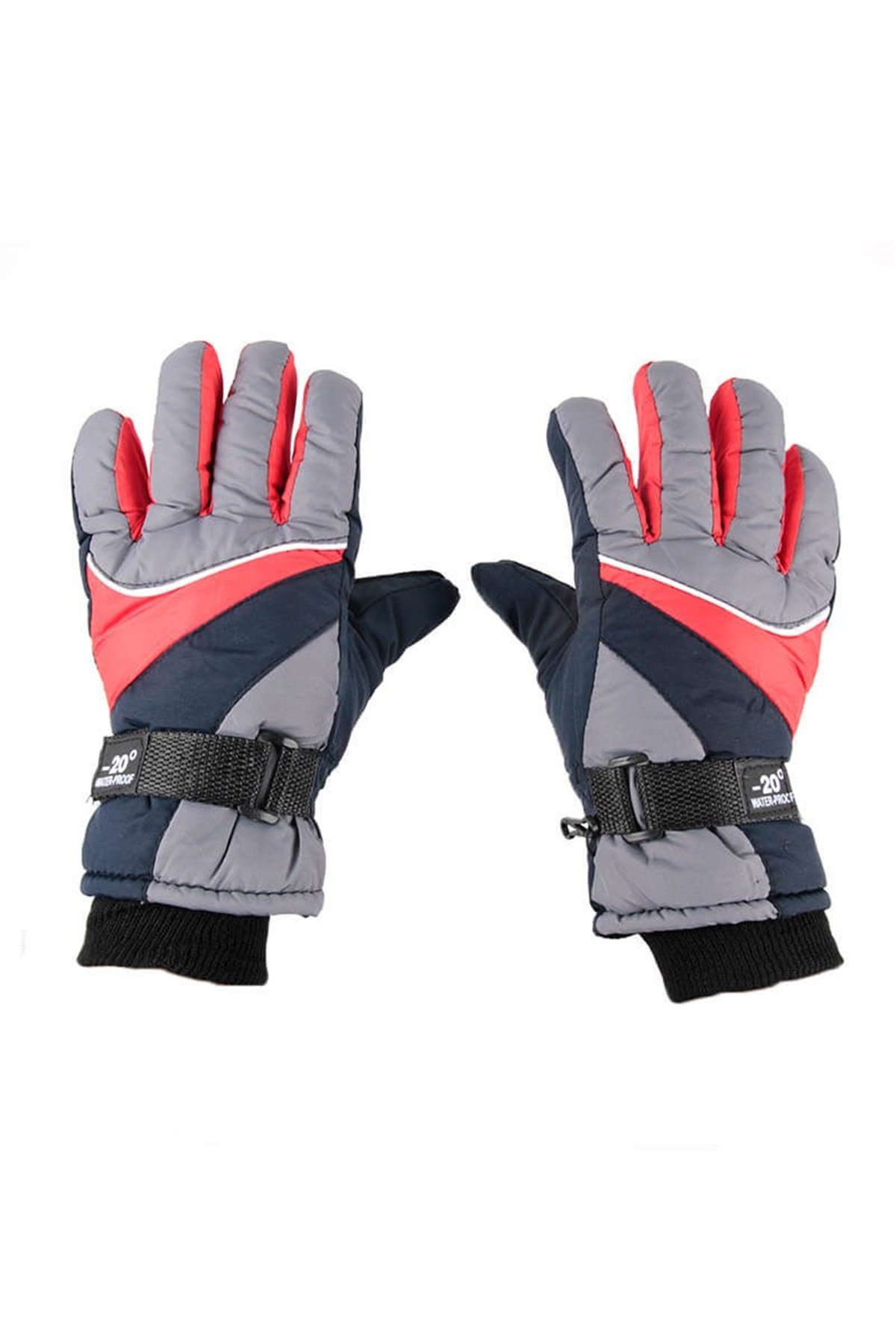 Bayan Kar Eldiveni, Suya Dayanıklı Kar Eldiveni KR-507 - Gri