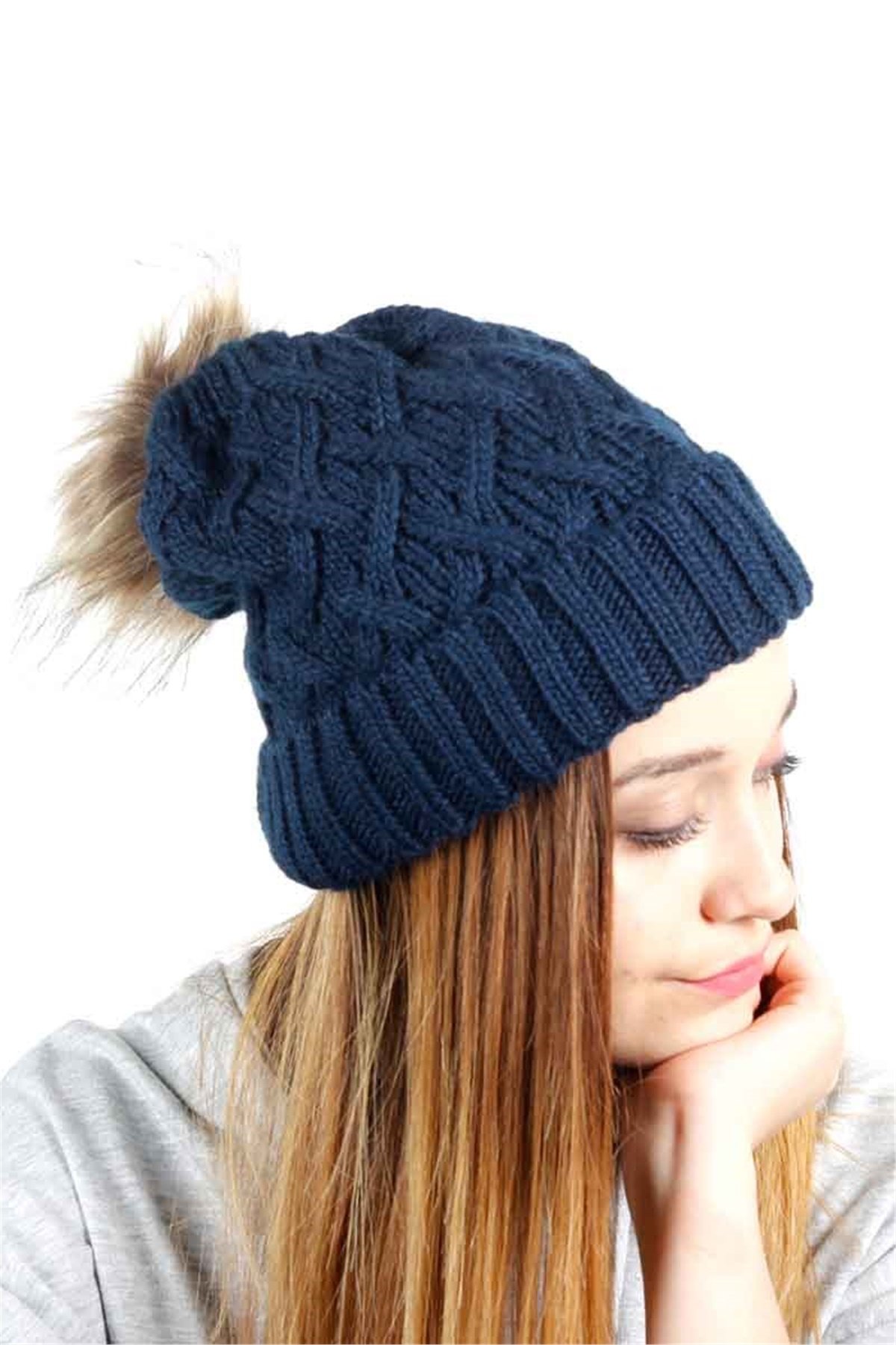 Bayan Lacivert Bere - FRM-40 