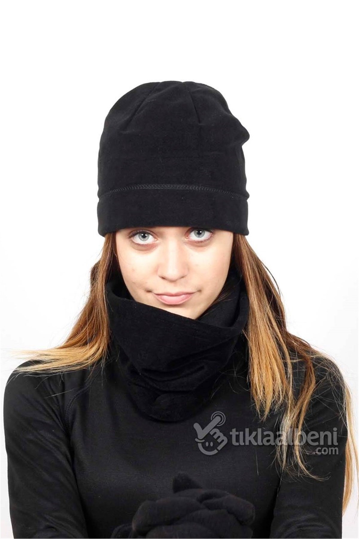 Bayan Polar Bere Boyunluk Eldiven Takım PL-88952