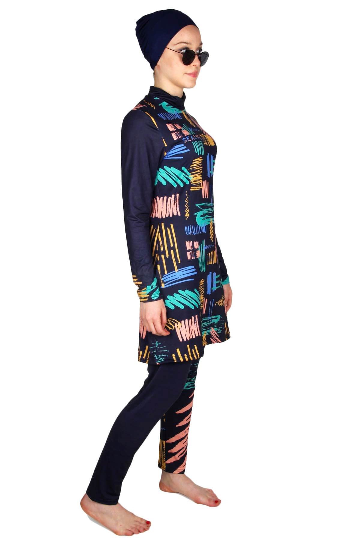 Büyük Beden Tesettür Mayo, Lifesea Tam Kapalı Mayo LS1002