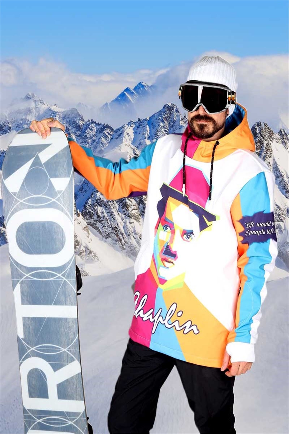 Chaplin Snowsea Erkek Snowboard & Kayak Hoodie Montu SS5577 
