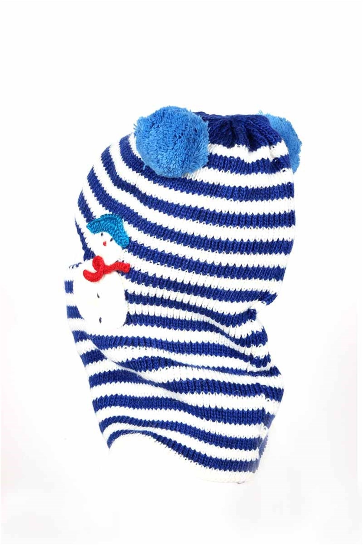 Çift Ponponlu Kız Çocuk Kar Maskesi frm22 - 5, 13 Yaş Arası 