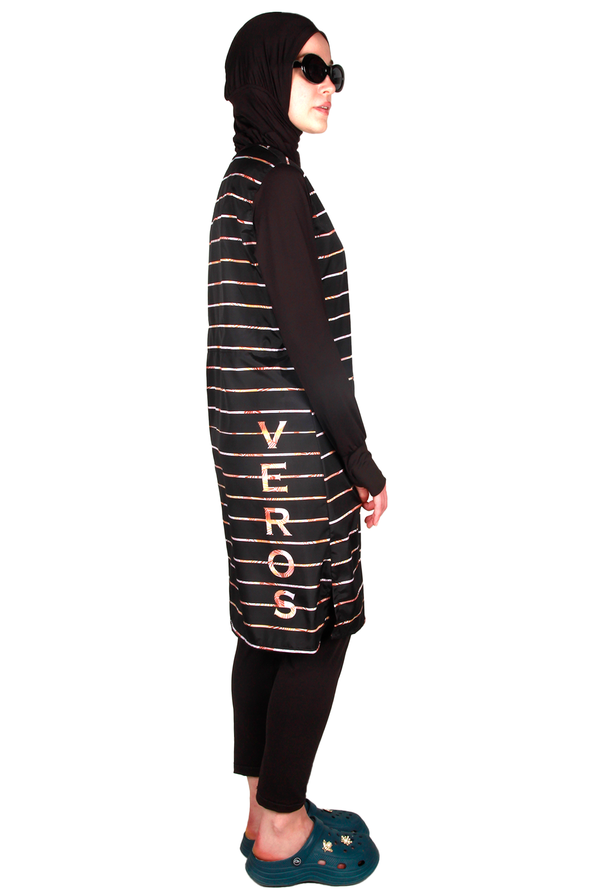 Çizgili Tesettür Mayo, Veros VRS1090