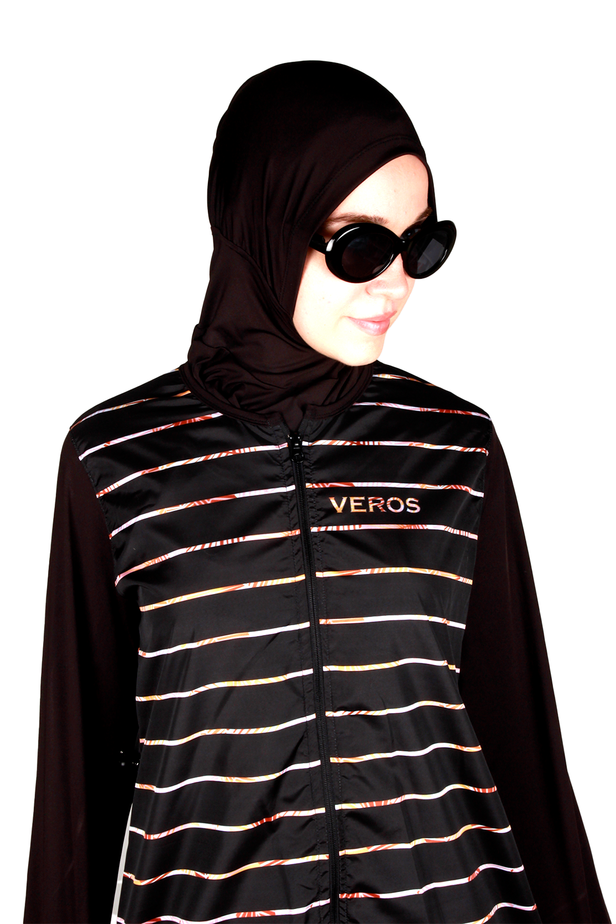 Çizgili Tesettür Mayo, Veros VRS1090