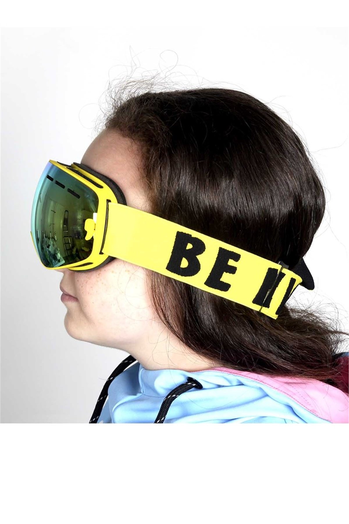 Çocuk Snowboard ve Kayak Gözlüğü Sarı SSG120