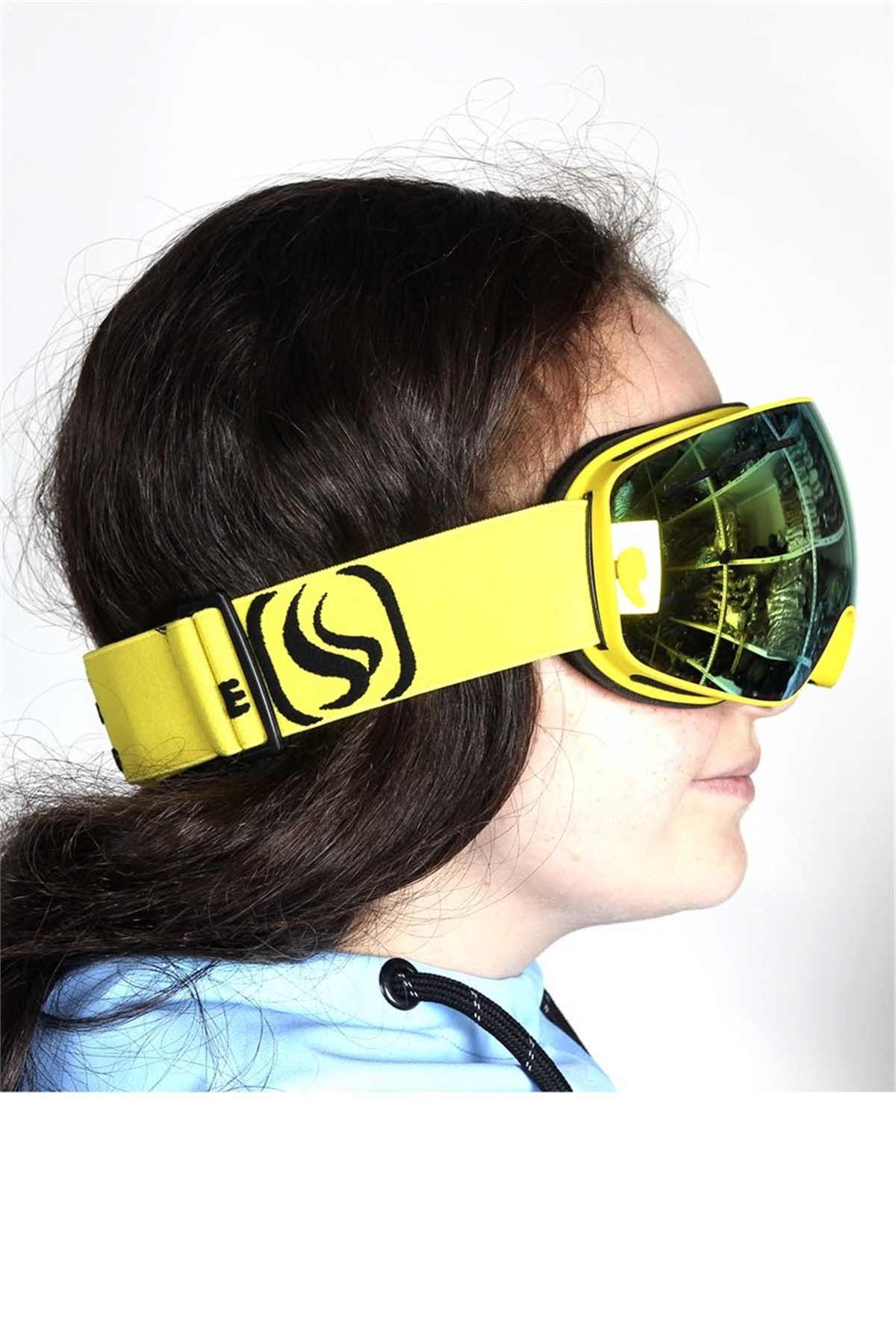 Çocuk Snowboard ve Kayak Gözlüğü Sarı SSG120