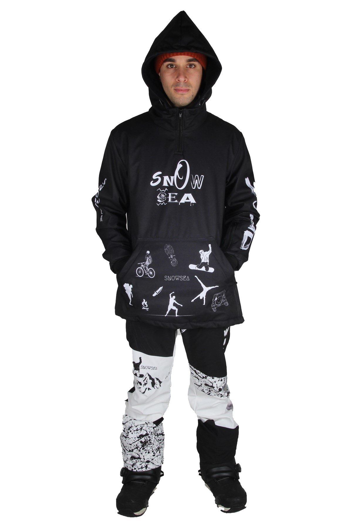 Compass Snowboard Montu Takımı, Snowsea SS7920, Erkek Kayak Mont ve Pantolon Takımı