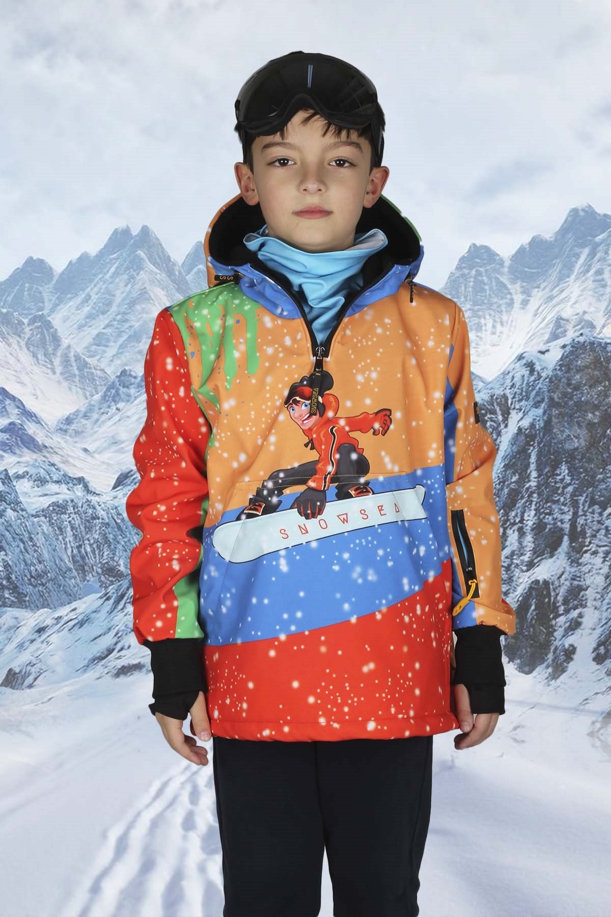 Cool Boy Snowboarding Erkek Çocuk Snowboard Kar Montu Snowsea SS7750