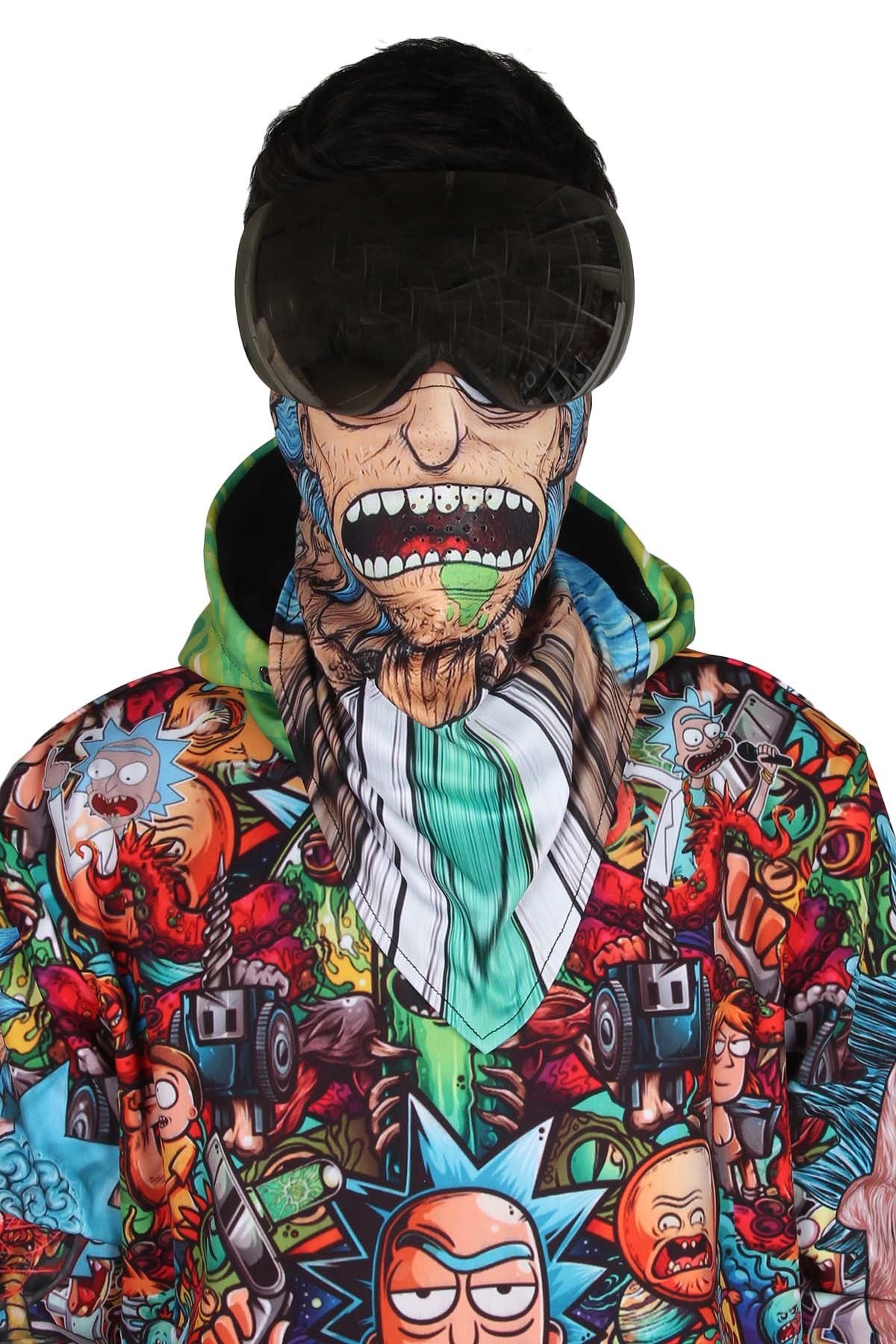 Crazy Face Özel Tasarım Kayak ve Snowboard Maskesi SS2097