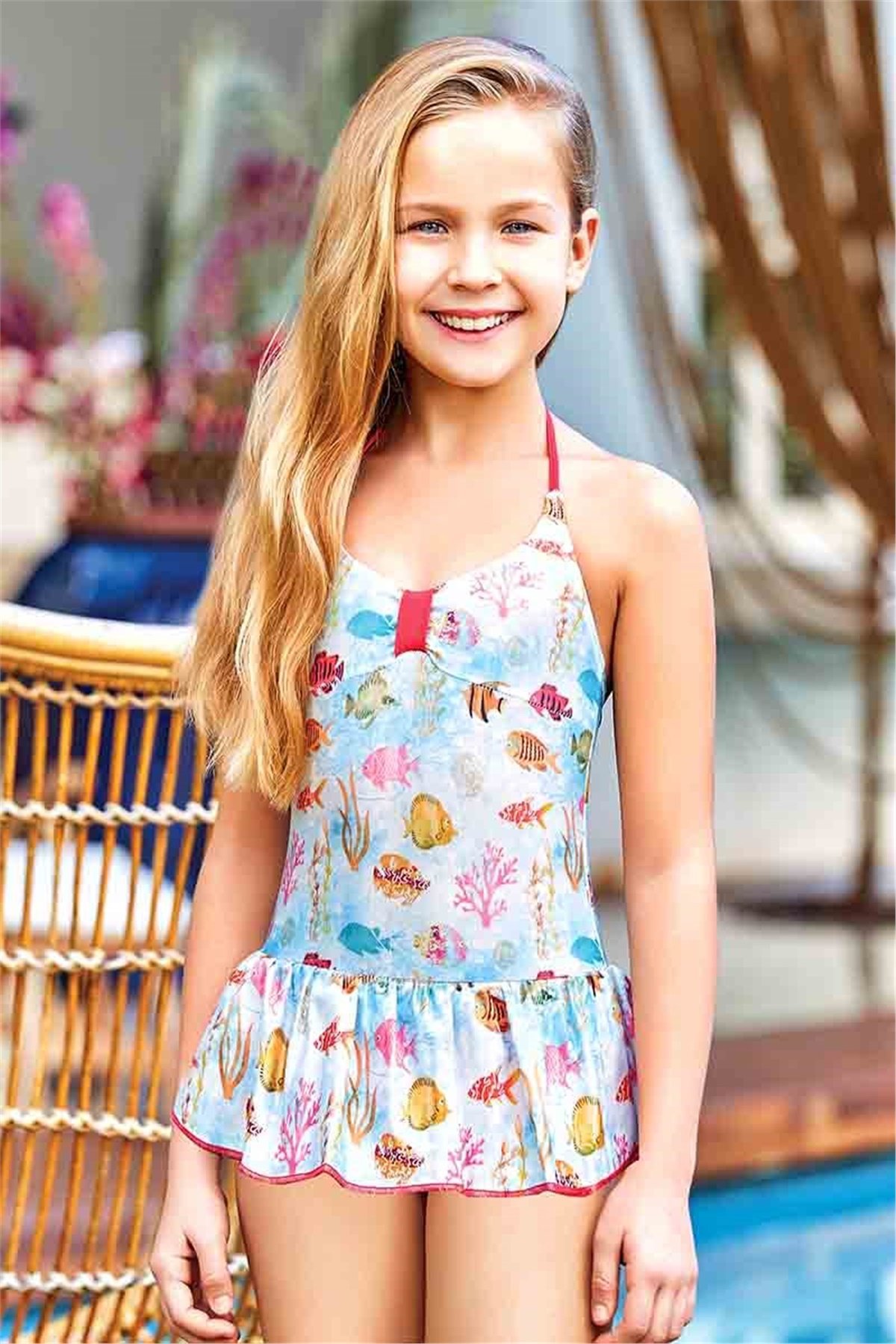 Denizaltı Askılı Kız Çocuk Mayo Adasea 1505041 Mint