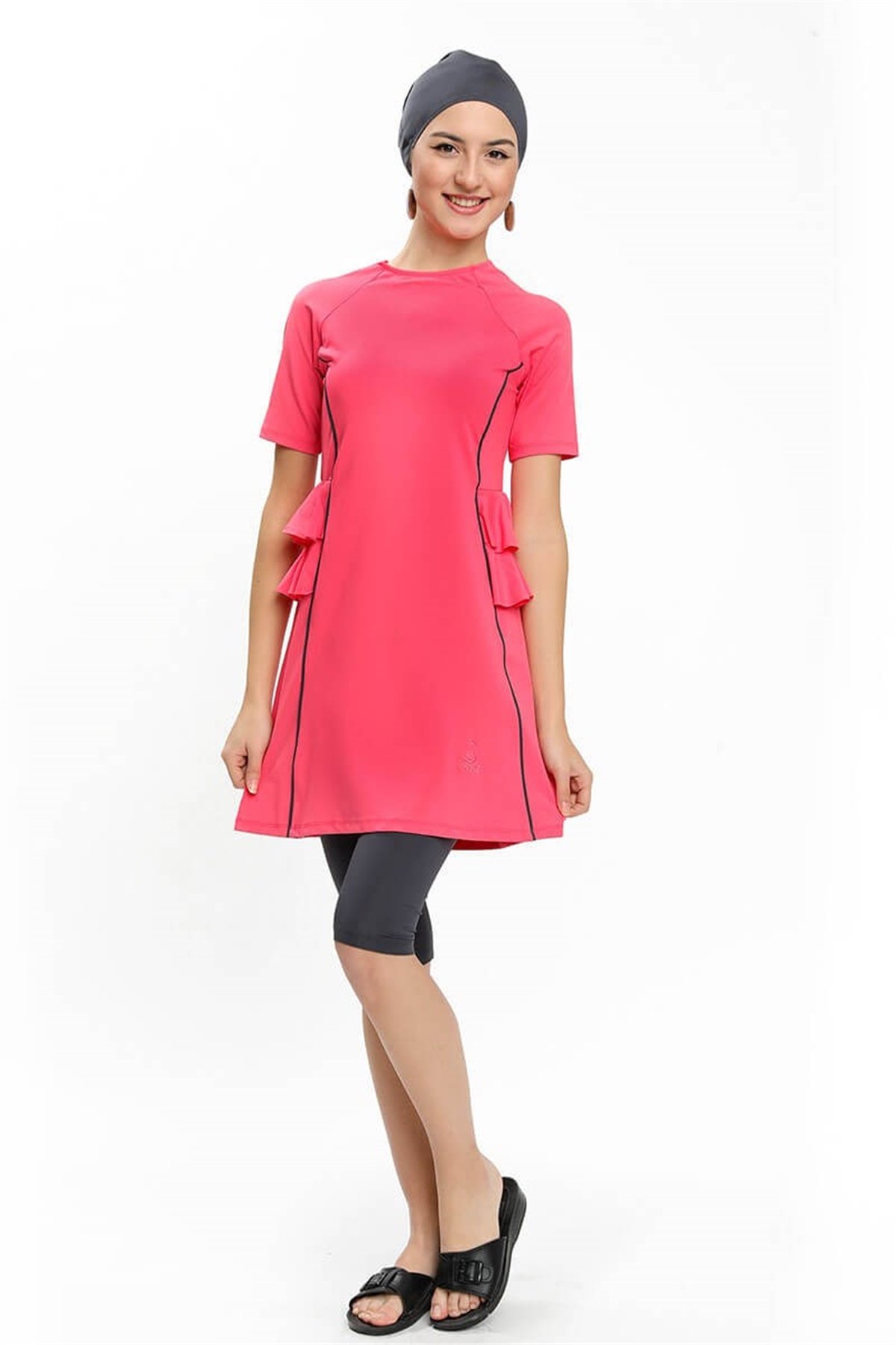 Deniz Kızı 15 - 17 Yaş Yarıacm Kapalı Mayo 190611 Mercan