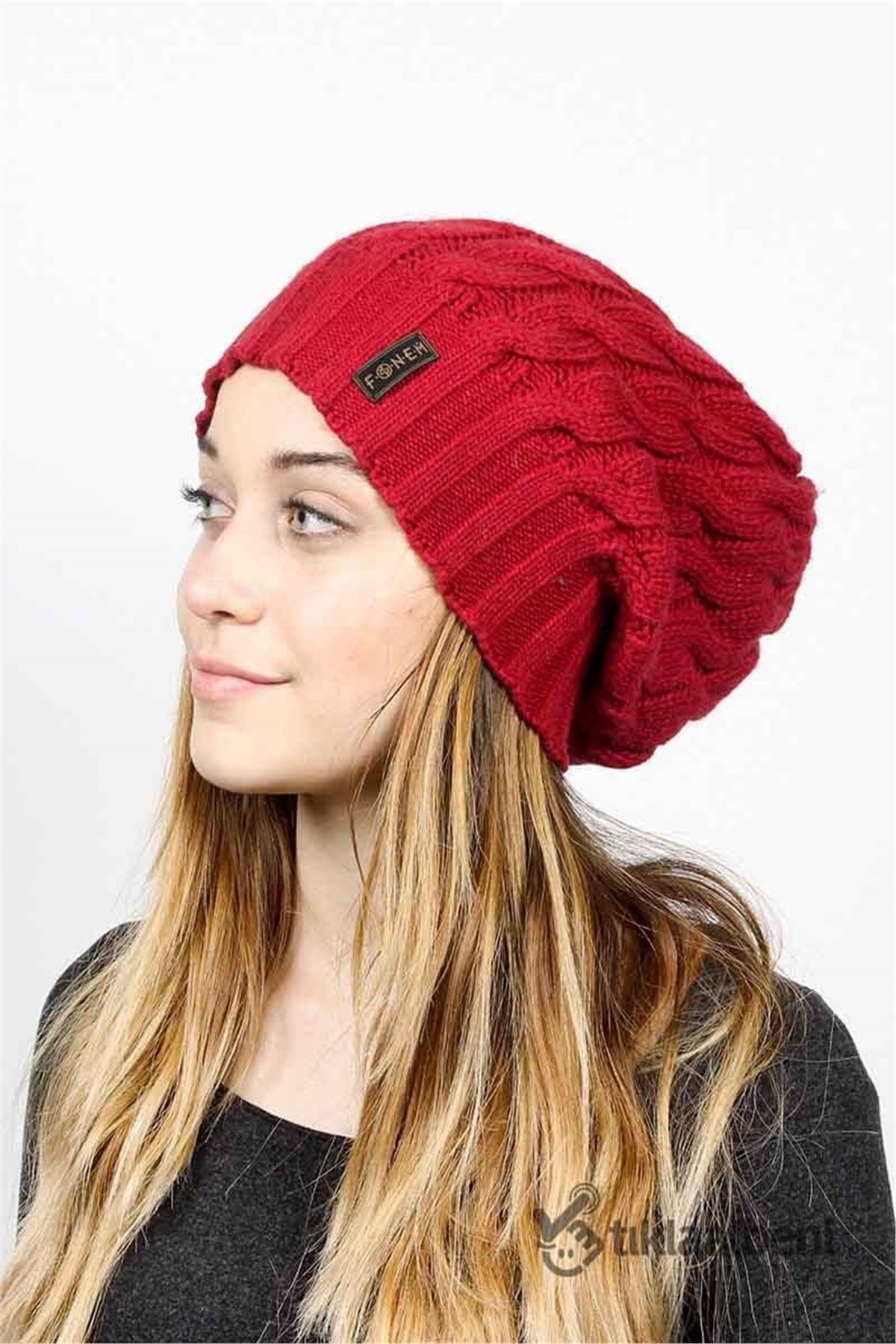 Dökümlü Uzun Yün Bere Unisex FO-2087