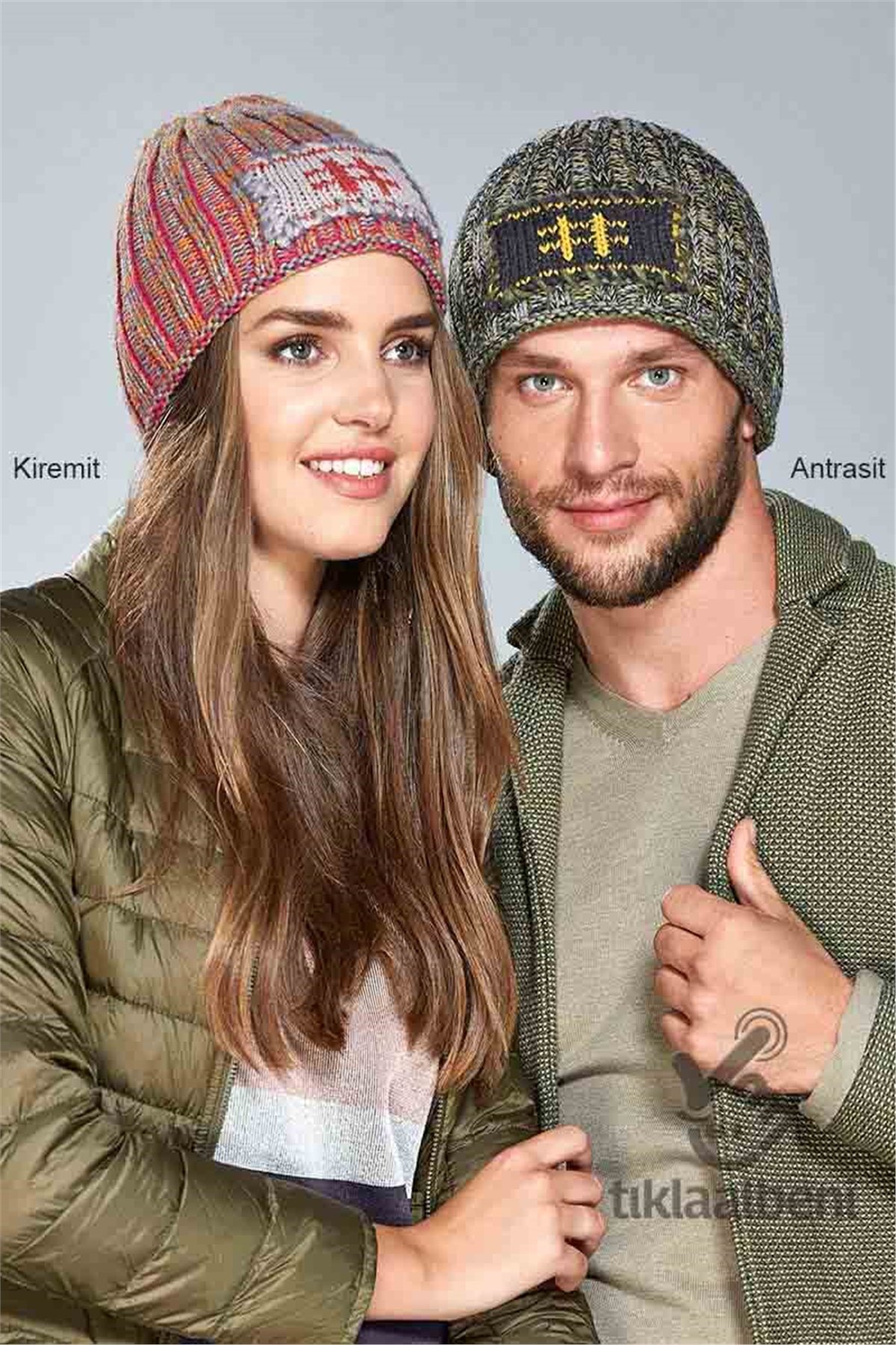 Unisex Hastag Çift Katlı Bere- Fonem 12093