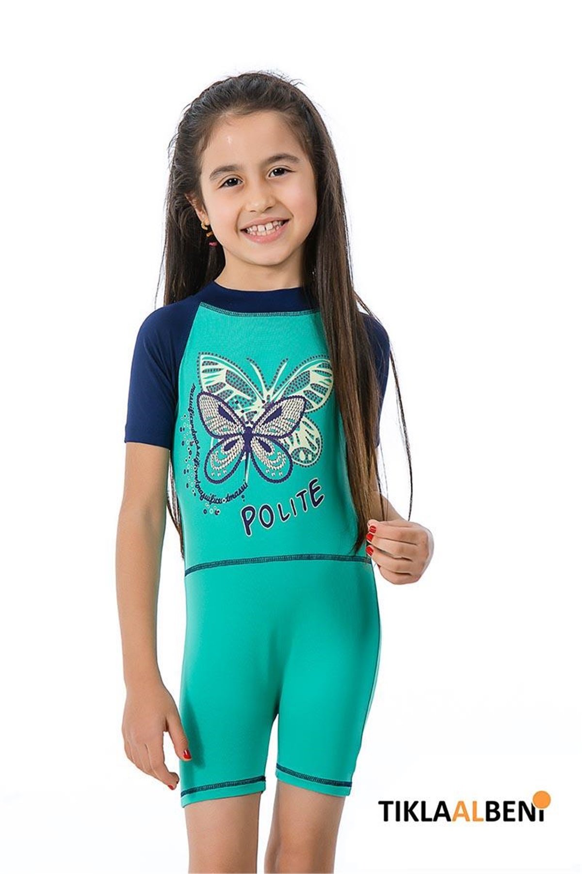 Kız Çocuk Yüzücü Tulum | Armes 306850-45
