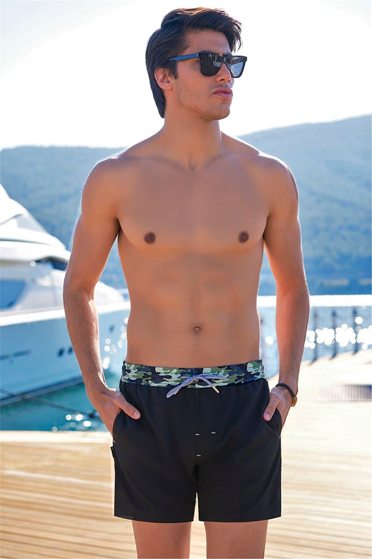 Flory Erkek Kısa Deniz Şortu G2046