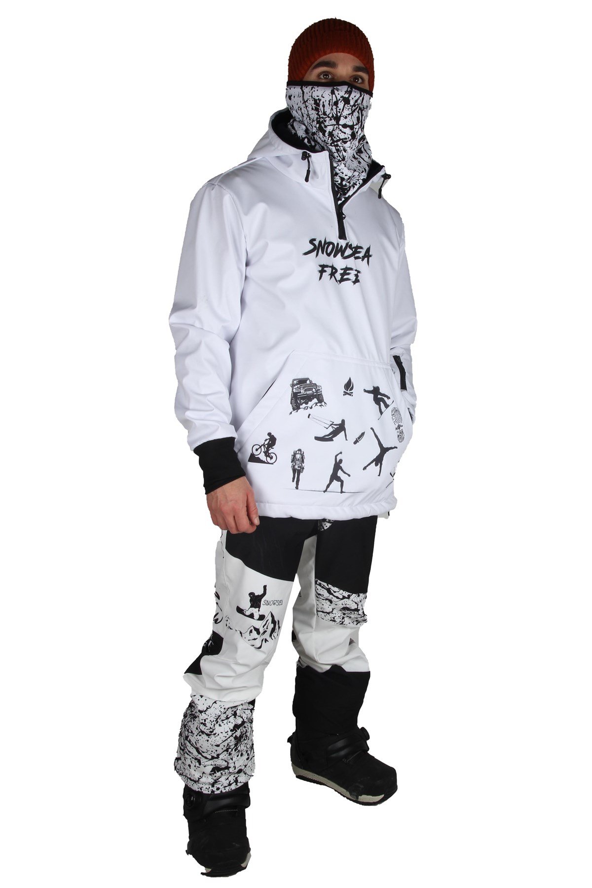 Free Snowboard Mont ve Pantolon Takımı, Snowsea SS7922, My Way Kayak Montu Takımı