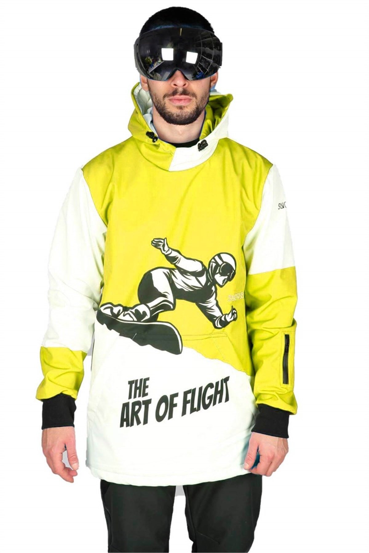 Freestyler Sarı Erkek Kar Montu, Snowboard Montu SS19-4