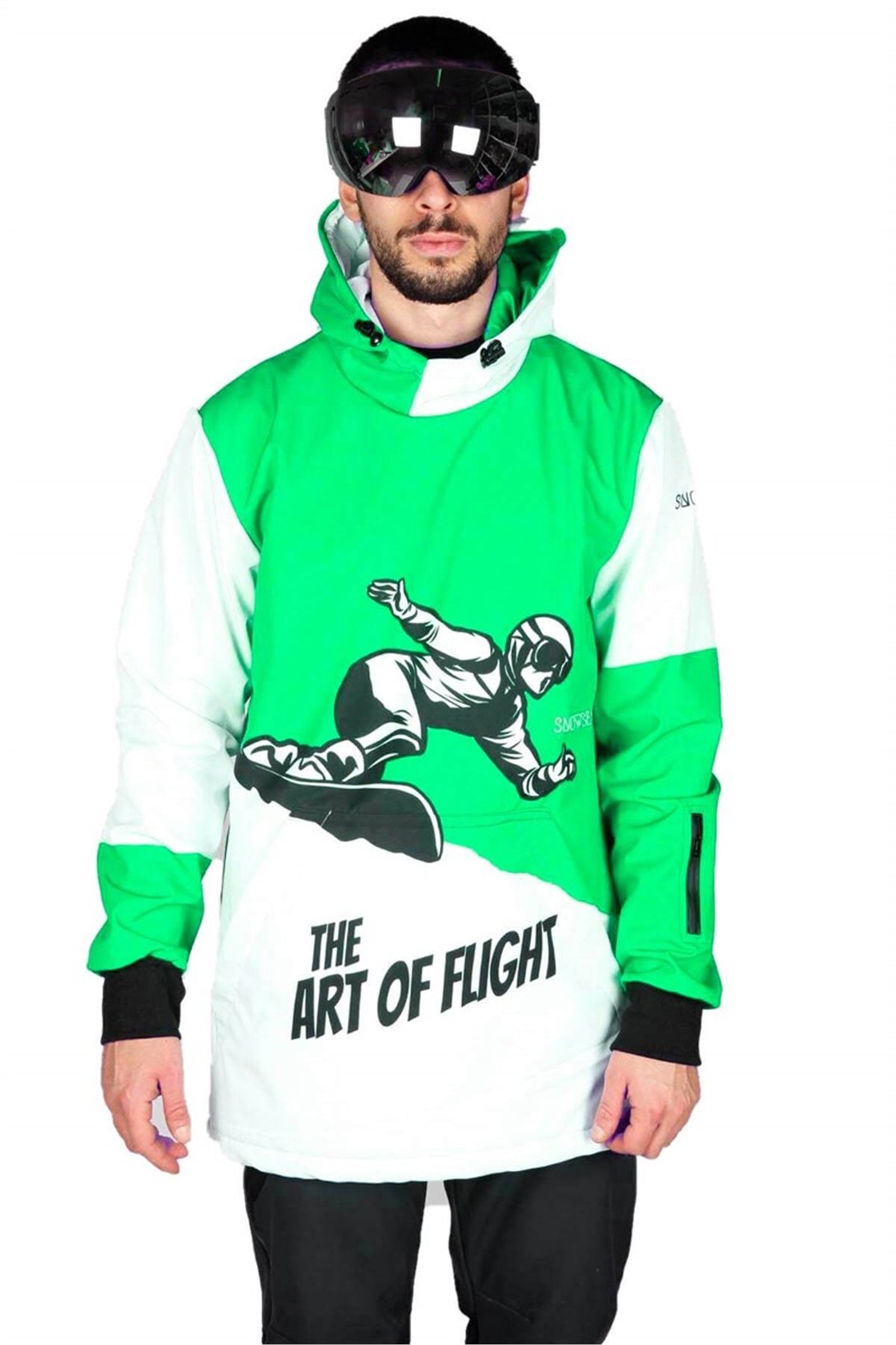 Freestyler Yeşil Erkek Kar Montu, Snowboard Montu SS19-2