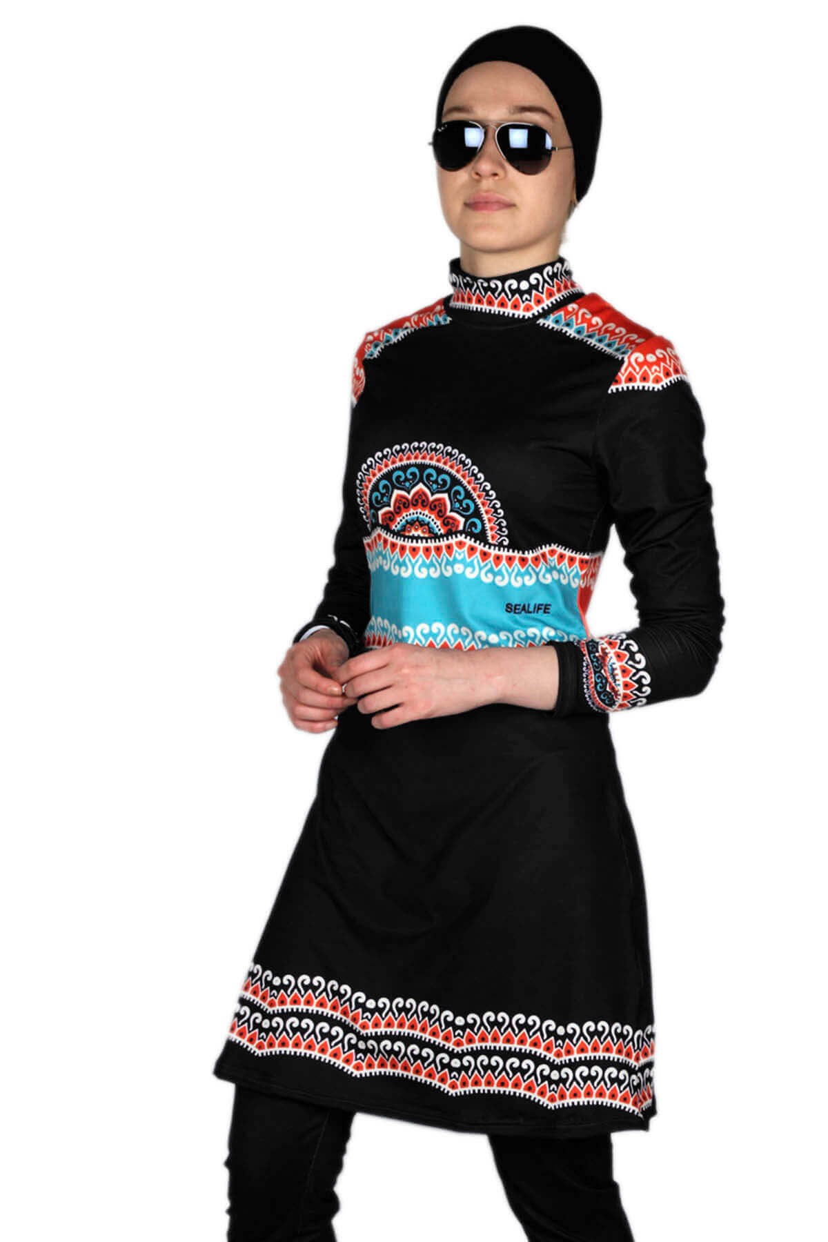 Haşema Otantik Serisi, Sealife Likralı Tam Kapalı Mayo