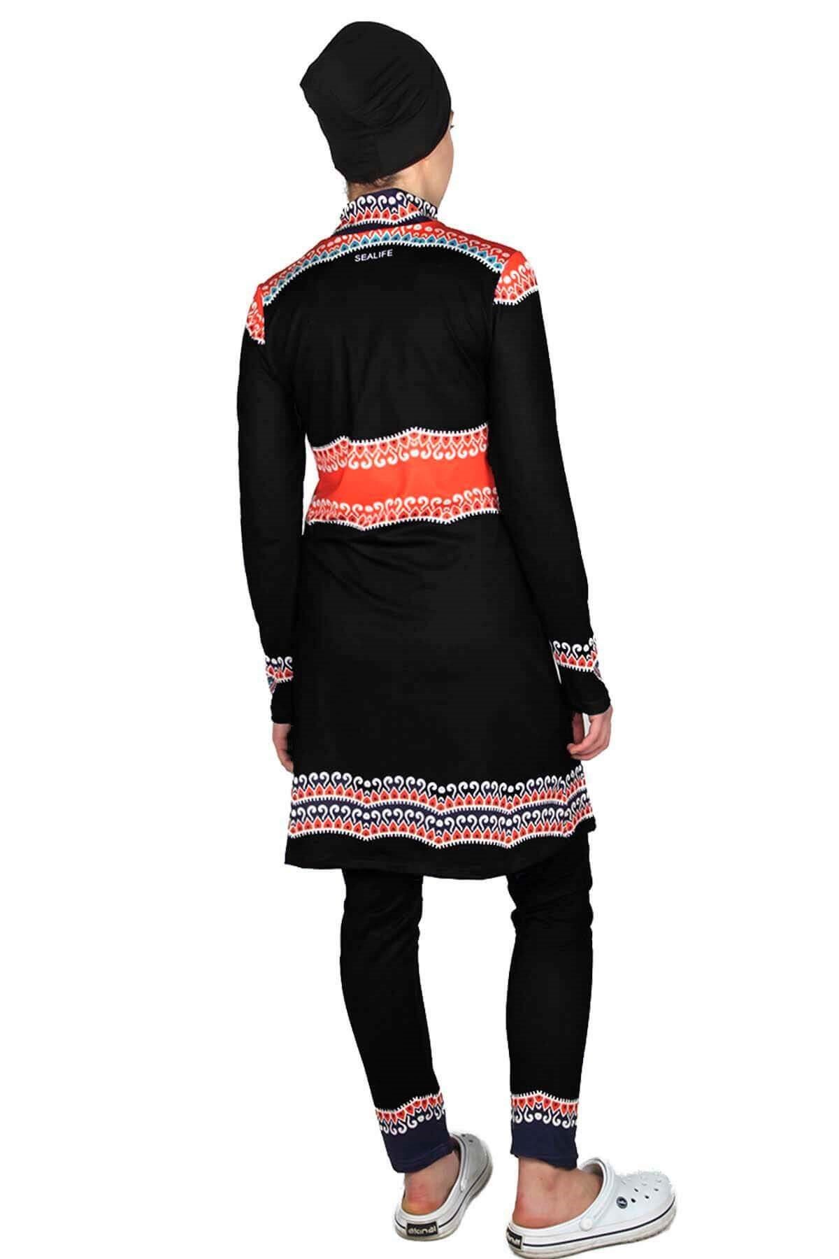 Haşema Otantik Serisi, Sealife Likralı Tam Kapalı Mayo